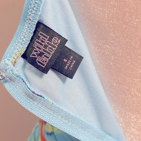 NWT wild fable psychedelic print micro mesh maxi dress - Picture 7 of 7